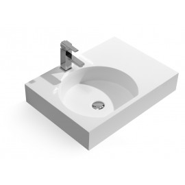 26-Inch Stone Resin Solid Surface Bathroom Vessel Sink